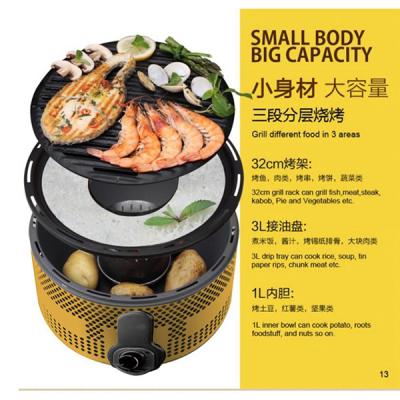 China New High Quality Easily Assembled Smokeless Portable BBQ Grill|Portable BBQ Grill For Outdoor Parties for sale