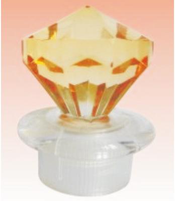 China Perfume capsule patented 24/410 Diamond Shaped Plastic Acrylic Transparent perfume unique gold capsule for perfume for sale