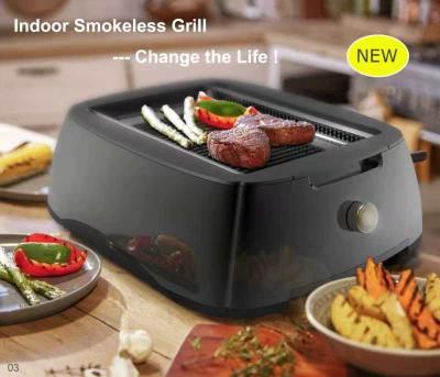 China Easily Assembled Electric BBQ Electric Grill Pan with Non-Stick Lid Heating Table Smokeless Grill Easy Clean BBQ for sale