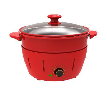 China UNIVERSAL ADJUSTABLE SIZE STEAMER POT & BARBECUE GRILL WITH NON-STICK INSIDE POT for sale