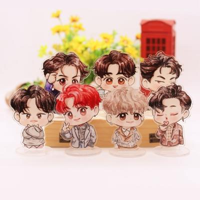 China Customized Plastic Crafts of GOT7 Mini Tabletop Standing Sign Custom for JB JinYoung Mark Jackson YoungJae BamBam YuGyeom for sale