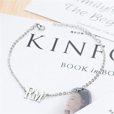 China The Other Jungkook V Jimin J-hope Suga Jin RM Stainless Steel Titanium Steel Bracelet For Bangtan Boys for sale