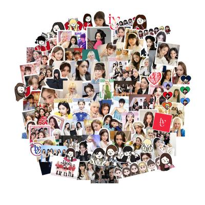 China NEW IVE Sticker 100pcs Kpop IVE Decorative Stickers Around Cute Cartoon DIY Diary Decorative Stickers for sale