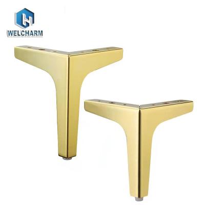 China Cheap Metal Sofa Legs Sofa Legs Chrome Modern Gold Black Metal Metal Furniture Accessories For Sofas for sale