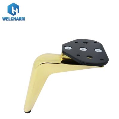 China Modern Direct Factory Furniture Luxury Metal Modern Sofa Leg Gold Furniture Aluminum Gold Leg For Sofa for sale