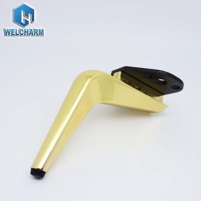 China Factory Direct Modern Metal Sofa Leg Sofa Corner Leg Gold Aluminum Sofa Legs Brass Furniture Factory for sale