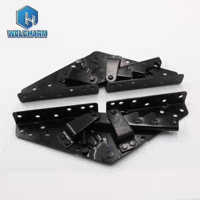 China Modern Furniture Accessories Adjustable Ratchet Folding Hinge Mechanism Folding Sofa Bed Mechanism for sale