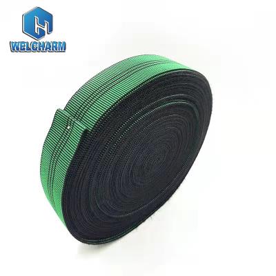 China Wholesale high quality green rubber belt elastic bands elastic webbing sofa elastic bands for sale