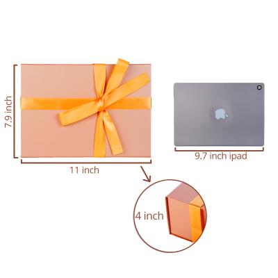 China Agriculture Luxury Gift Box With Ribbon Groomsman Bridesmaid Sturdy Storage Box Folding Gift Boxes With Magnetic Closure for sale