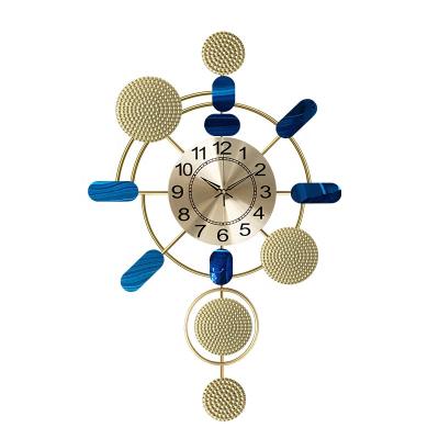 China Waterproof+ECO-Friendly Home Decor Metal Opens Wall Hanging Art Decorative Wrought Clock Iron Wall Art Flower Decor for sale