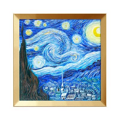 China Original Hot Sale Waterproof+ECO-Friendly Van Gogh Gift DIY Handmade Painting The Starry Night Set DIY 3D Art Drawing For Christmas Gift for sale