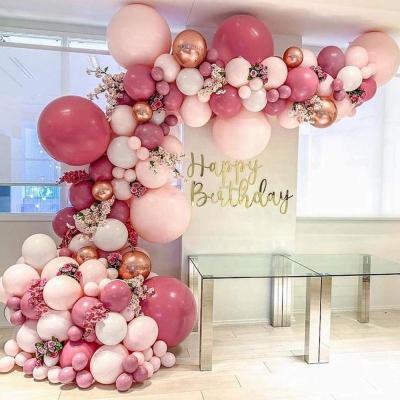 China Pink Balloon DIY Confetti Modern/Beautiful Top Quality Garland Kit Balloon Arch Party Supplies Decorations Balloons Gold Balloons for sale