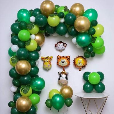 China Hot Sale Modern/Beautiful Balloon Arch Kit Set Birthday Party Decor Kids Balloon Arch Green Balloons Garland Baby Shower Party Backdrop Decor for sale