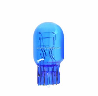 China Rear Fog Lights Customized W21/5W 7443 Clear Amber Blue Miniature Automotive Halogen Bulbs for sale