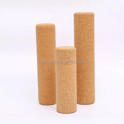 China Wholesale Customized Therapy Cork Massage Roller Cork Roller Pain Relief Massage Logo And Size Natural Eco-Friendly Muscle Yoga Roller for sale