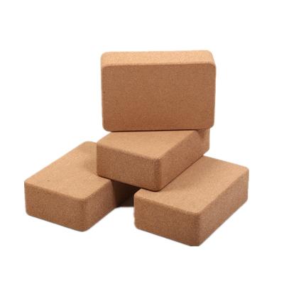 China Wholesale Wood Yoga Exercise Custom Logo Cork Eco - Friendly Yoga Block for sale