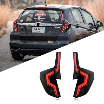 China LED Tail Light GK5 Light Fit Honda Fit 2014-2019/Jazz Rear Tail LED Drive Flame Turn Signal Light Light for sale