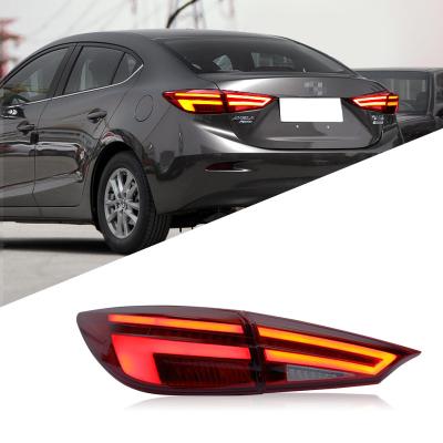 China Car Tail Light LED Tail Light Flame Turn Signal For Mazda 3 Axela 2014-2019 AXELA for sale