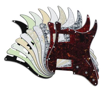 China HH Pickguard 3 Ply Hole HH Scratch Plate St Guitar Colored Pickguard 11 For St Start Electric Guitars Parts Wholesale Price for sale