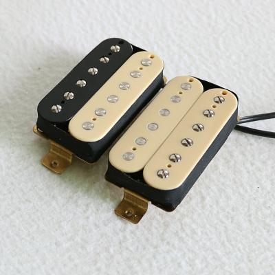 China GUITAR 1set Alnico 5 Vintage 50s Humbucker Guitar Pickups In Zebra Color With 4 String Lead Wire for sale