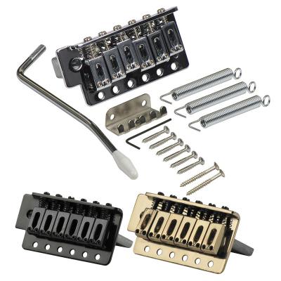 China Vintage Alloy Guitar Bridge Guitar Fixed Parts Hardtail Fixed Electric Guitar Bridge Alloy Vintage Fixed Guitar Bridge Chrome Steel Saddle Guitar Bridge for sale