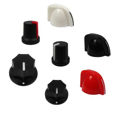 China Tone Knob Custom OEM Style Potentiometer Round Plastic Round Volume Metal Different Colored Insert Knobs For Guitar for sale