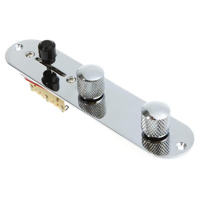 China Silver Zinc Alloy Prewired Control Plate Guitar Switch Control Plate For TL Guitars for sale