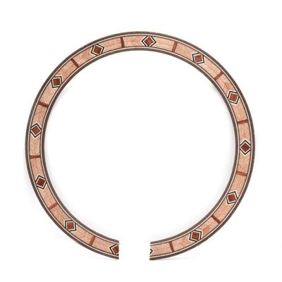 China Acoustic Guitar Basswood 110*11mm Inlay Soundhole Rosette Guitar Body Project Parts Acoustic Guitar Rosette for sale