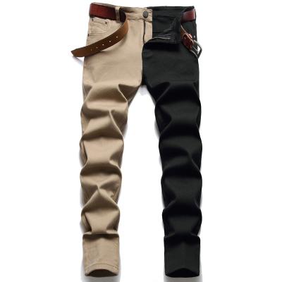 China Autumn Winter New Stretch Street Hip Hop Denim Men's Hip Hop Black Khaki Elastic Pants Slim Skinny Fashion Mens Jeans QUICK DRY for sale