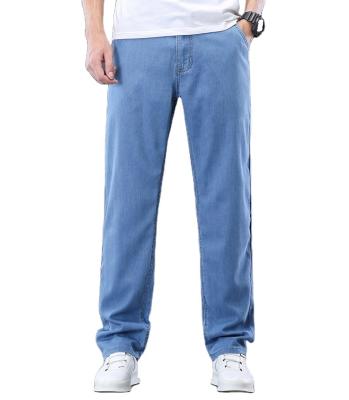 China Amazon waterproof comfortable men's shopping local casual jeans spring regular straight men plus size jeans wholesale for sale