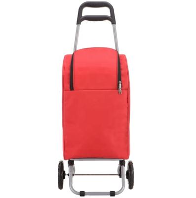 China High Quality Foldable Convenience Trolley Bags Supermarket Portable Customized Shopping Trolley for sale