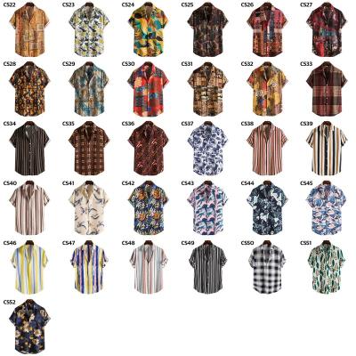 China Anti-pilling Men's Hawaiian Beach Button Up Custom Print Hawaii Shirt Mens Beach Shirt Fashion Beach Shirt for sale