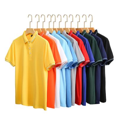 China Anti-wrinkle polo shirt cotton manga larga uniform man shirt polo shirts for men for sale