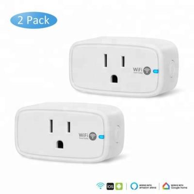 China Residential/Multi-Purpose Wifi Smart Plug Alexa Smart Plug Smart Socket Wortks With Google Alexa Home for sale