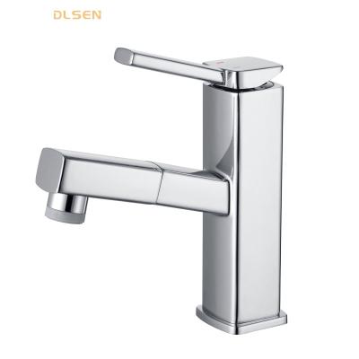 China Metered Faucets Durable Using Chromed Modern Brass Sink Vessel Basin Faucet Single Lever Faucet for sale