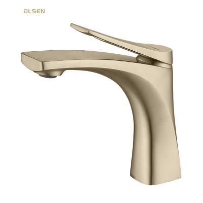 China Italian Basin Mixer Hand Metered Single Lever Sink Taps Brass Hot Cold Water Bath Basin Sanitary Faucet for sale