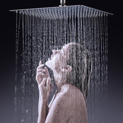 China 2021 Wall Mounted Single Handle Shower Room Shower Valve Mixer Valve Air Rain Fun Matte Black Single Faucet for sale