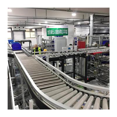 China Jiabao Scientific and Convenient Automatic Pallet Shuttles Carton Power Roller Conveyor Logistic Assembly Line Sorting Roller Conveyor Equipment for sale