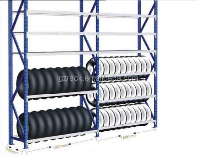 China Warehosue Auto Tire Racking Shop 4s Selective Beam Tire Rack for sale