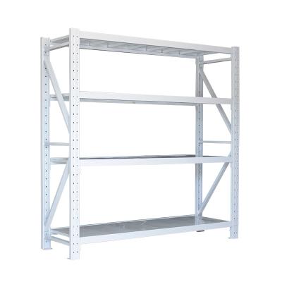 China Blue 500kg Capacity Warehouse Storage Shelving Medium Duty Removable Steel Stack Racks 200-500kg/layer for sale