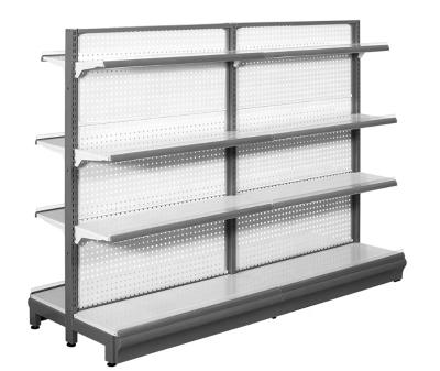 China Economic Steel Corrosion Protection Supermarket Gondola Shelving System for sale