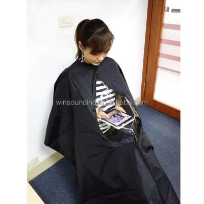 China Azo Free Hair Salon Waterproof Oeko Tex Nylon Window Hair Cape for sale