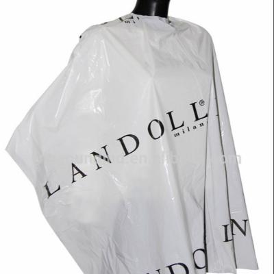 China Disposable LDPE L'Oreal Hairdressing PE LDPE Cape Apron for sale