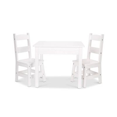 China Modern Antique White Wooden Child Dining And Table Set Cheap Chair for sale