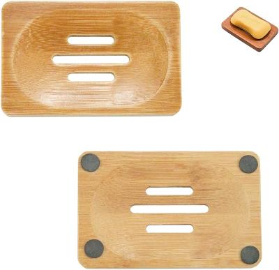 China Modern Soap Dish Holder, Wooden Bathroom Soap Crate, Sink Deck Tub Shower Dish for sale