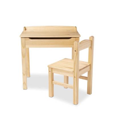 China Modern Hot Sale Custom Made Antique Wooden Child Study Kids Table Chair for sale