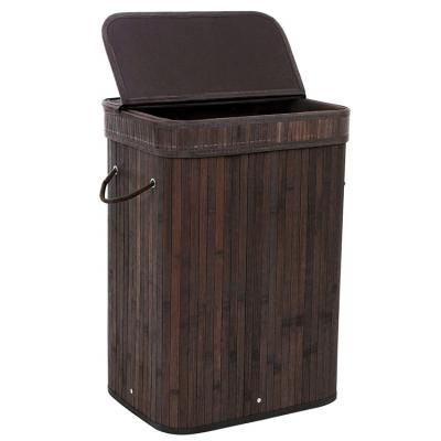 China Durable collapsible basket for fabric, wooden laundry basket for sale