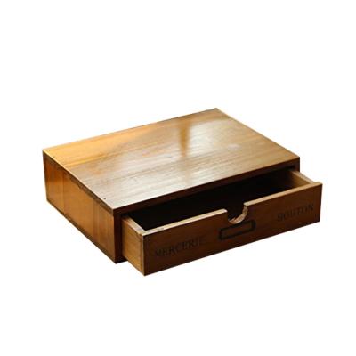 China 2018 China Viable Hot Selling Small Photo Wood Desktop Storage Box for sale