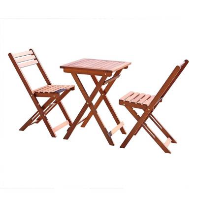 China Solid Wood Fold Up For Easy Storage Outdoor Furniture Garden Chairs And Table Set for sale