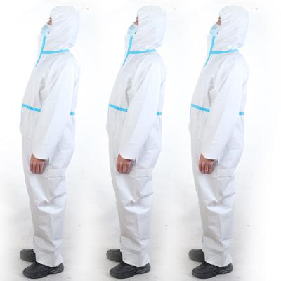 China Breathable all in one disposable type 4 coverall suits for sale